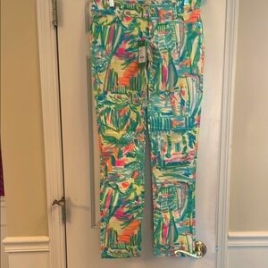 Colorful Lilly Pulitzer Sea Salt and Sun Print Pants